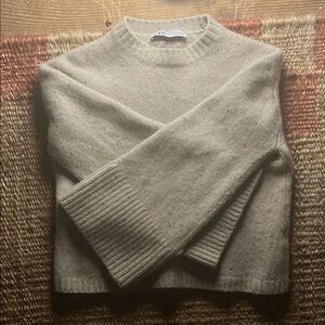 Zara Light Beige Knitwear/ 99% wool / cropped